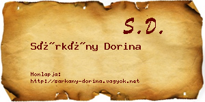 Sárkány Dorina névjegykártya